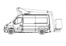 Truck Mounted Telescopic Boom Lifts Klubb E13