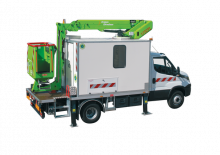 Truck Mounted Telescopic Boom Lifts France Elévateur 172 CPL