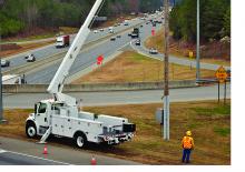 Truck Mounted Telescopic Boom Lifts Altec ALB42M