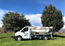 Truck Mounted Telescopic Boom Lifts CELA DT15 blu