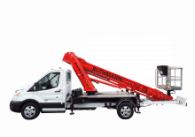 Truck Mounted Telescopic Boom Lifts Ruthmann Ecoline 75A