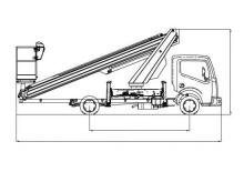 Truck Mounted Telescopic Boom Lifts Socage forSte 20 T Speed
