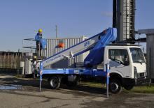 Truck Mounted Telescopic Boom Lifts Socage forSte 23 T Speed