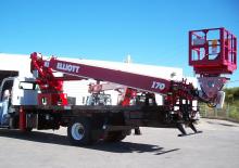 Truck Mounted Telescopic Boom Lifts Elliott Equipment I70F HiReach