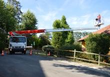 Truck Mounted Telescopic Boom Lifts Multitel MT 240 EX