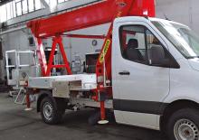 Truck Mounted Telescopic Boom Lifts Palfinger P 220 BK
