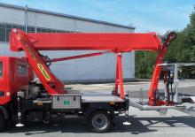 Truck Mounted Telescopic Boom Lifts Palfinger P 250 BK