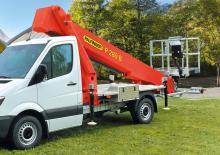 Truck Mounted Telescopic Boom Lifts Palfinger P 280 B