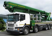 Truck Mounted Telescopic Boom Lifts Palfinger P 640