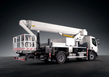 Truck Mounted Telescopic Boom Lifts Bronto Skylift S35EM