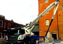 Truck Mounted Telescopic Boom Lifts Socage Sioux TJ 45
