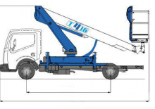 Truck Mounted Telescopic Boom Lifts Socage T416 forSte