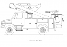 Trailer Mounted Articulating Boom Lifts Versalift VST 5000-I
