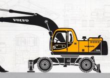 Wheel Excavators Volvo EW180