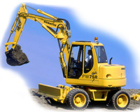 yoko komatsu 2作品 Komatsu PW75-2 excavator specs & dimensions (1999 - 2001