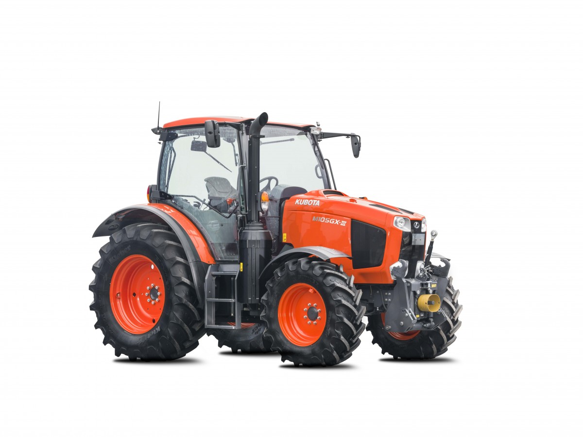 Kubota M 105 GX III 4WD Tractor Specs & Dimensions (2016