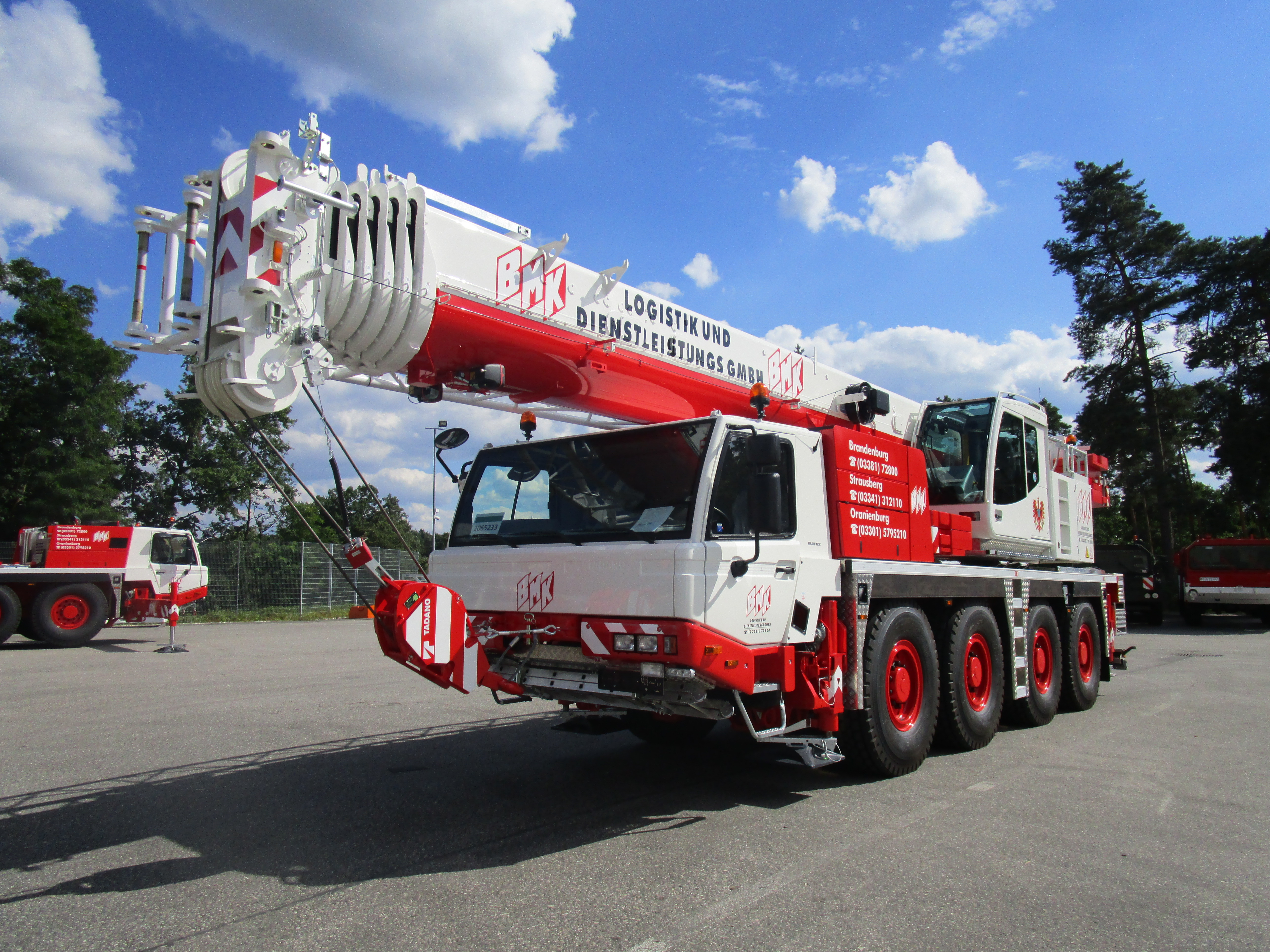 Tadano ATF70G-4 crane - load chart, specs (2014 - 2018