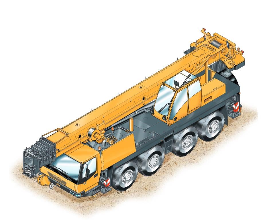 Grove GMK 4080-1 (8x6x8) crane - load chart, specs