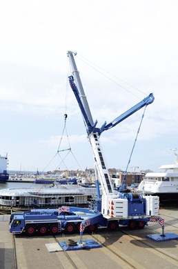 【新品未使用】LIEBHERR LTM 1750-9.1 Liebherr LTM 1750-9.1 crane - load chart, specs & dimensions (2012