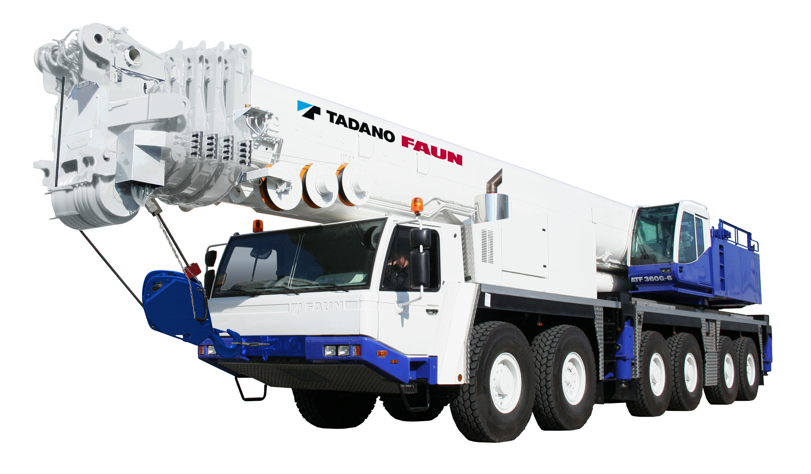 Tadano ATF 360 G 6 (12x8x10) crane - load chart, specs