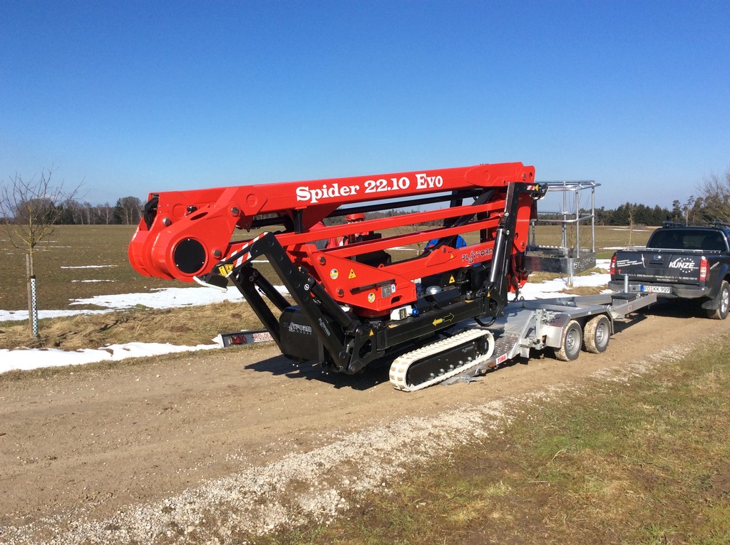 Platform Basket SPIDER 22.10 EVO Specs (2018 2021) Crawler