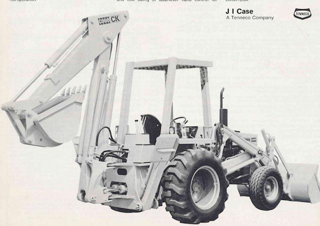 Gescha Case 580 B CK バケットトラクターとリアショベル