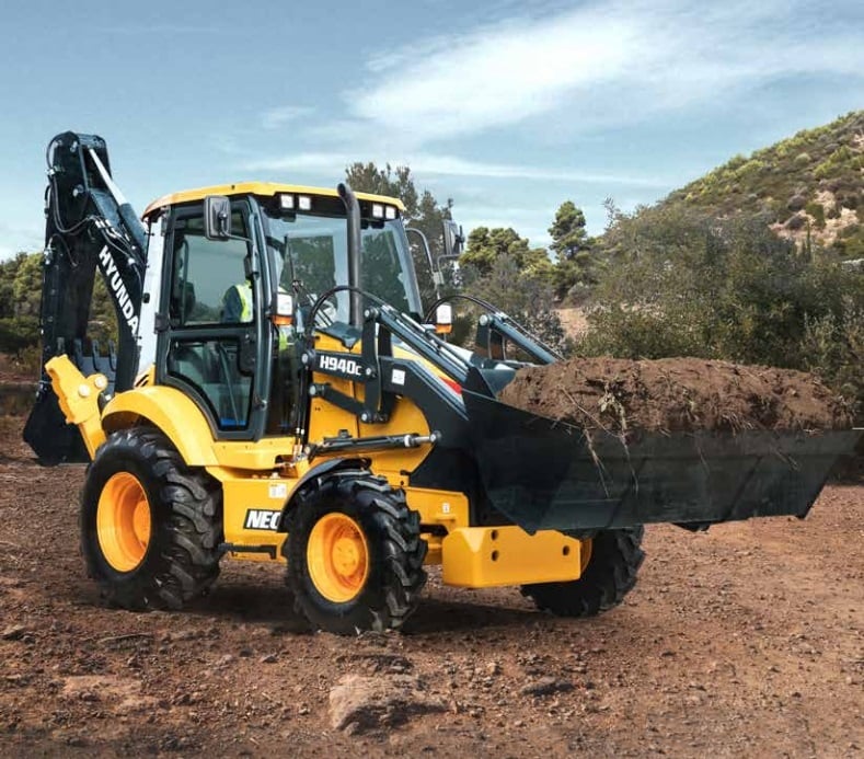 hyundai backhoe loader H940c　建設機械模型　工事車両 hyundai backhoe loader H940c 建設機械模型 工事車両