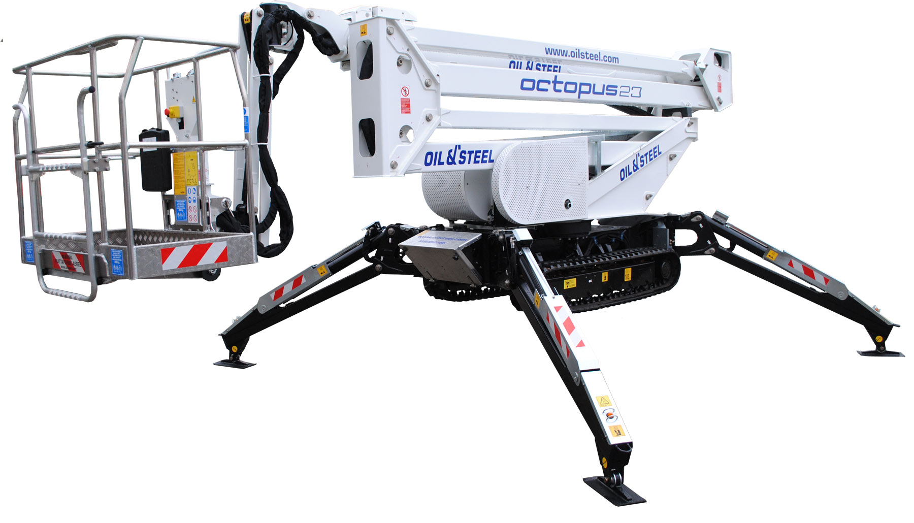 Oil & Steel Octopus 23E Specs (2021 2023) Crawler Articulating Boom