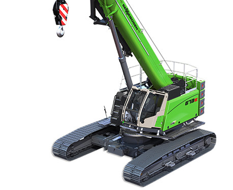 Sennebogen クローラークレーン 模型 Sennebogen 673 R crane - load chart, specs & dimensions