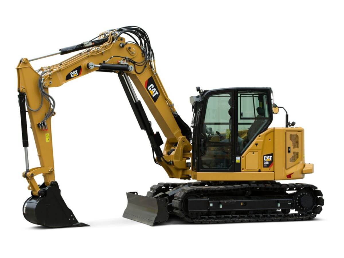 Caterpillar 308 CR VAB excavator specs (2019 2024) Diggers