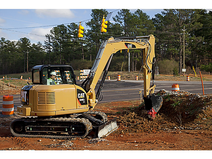 Caterpillar 308E 2 CR excavator specs (2013 - 2021