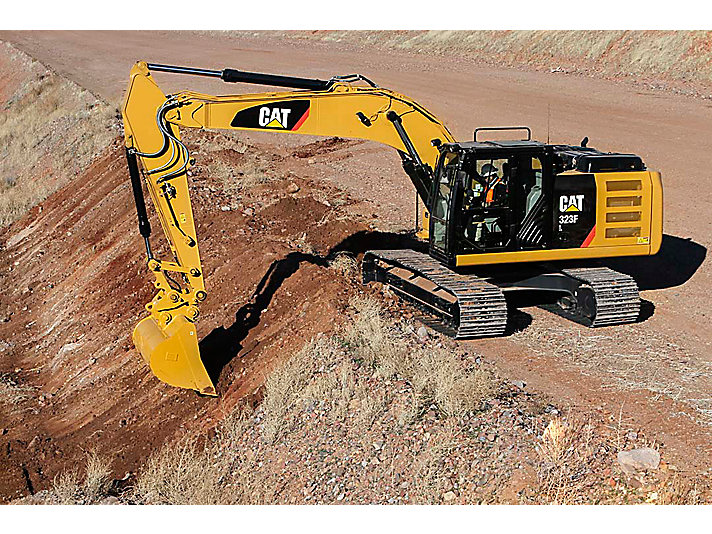 Caterpillar 323F LN excavator specs & dimensions (2017 - 2019