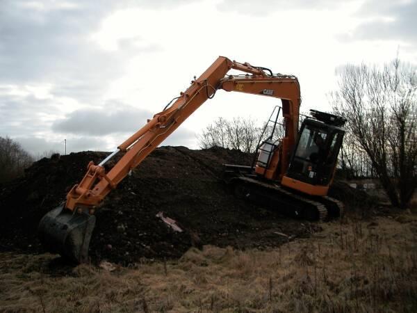 Case CX 75 SR excavator specs & dimensions (2008 - 2012