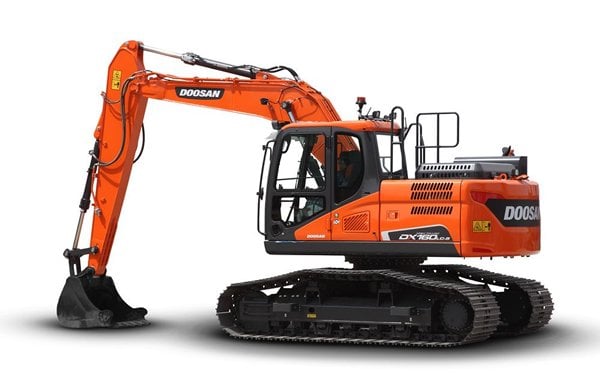 Doosan DX160LC-5 HT excavator specs (2017 - 2021) | Diggers
