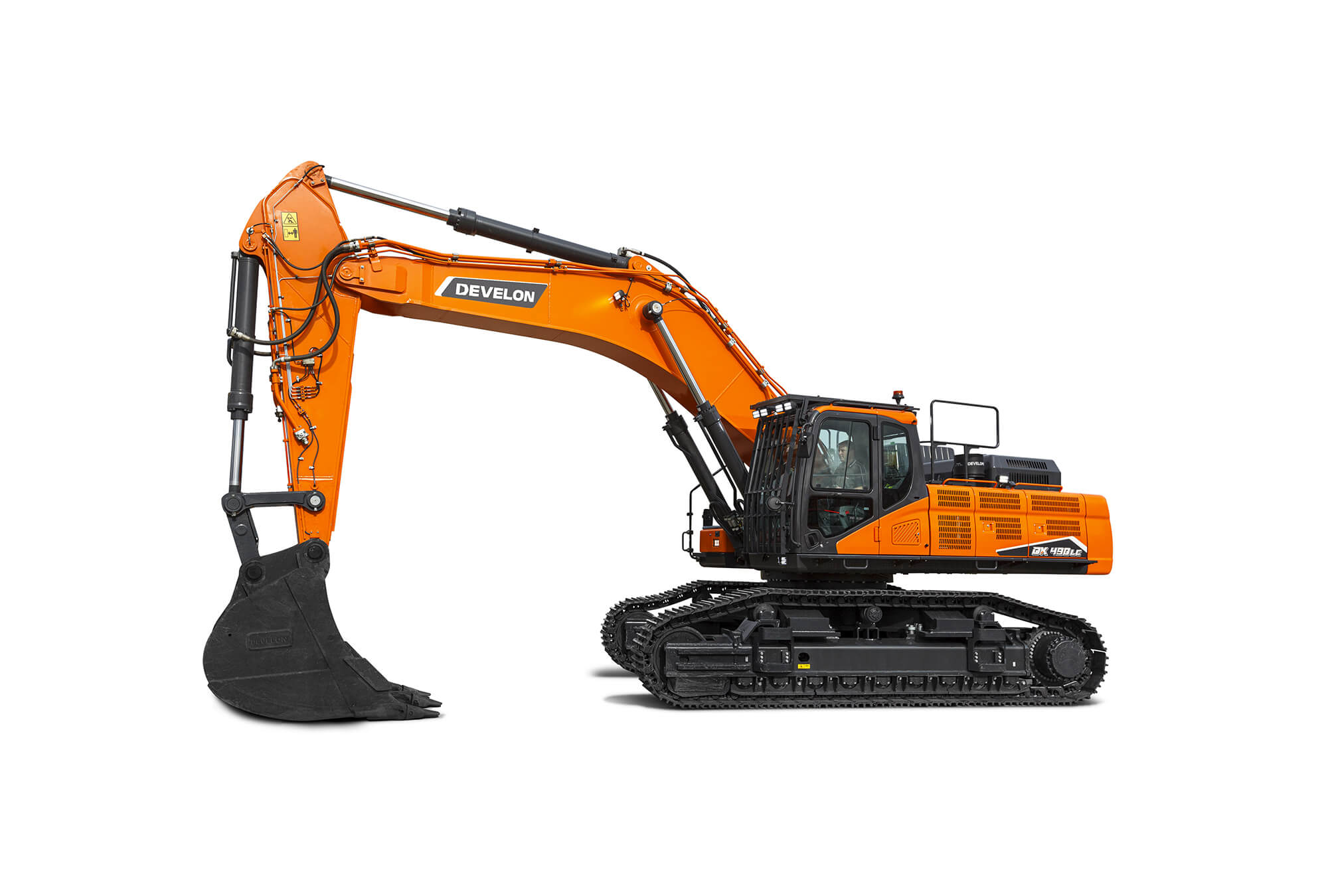 Develon DX490LC-7K excavator specs & dimensions (2023 - 2025