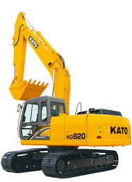 Kato Works Hydraulic excavator HD820-7 1/50 miniature Yellow