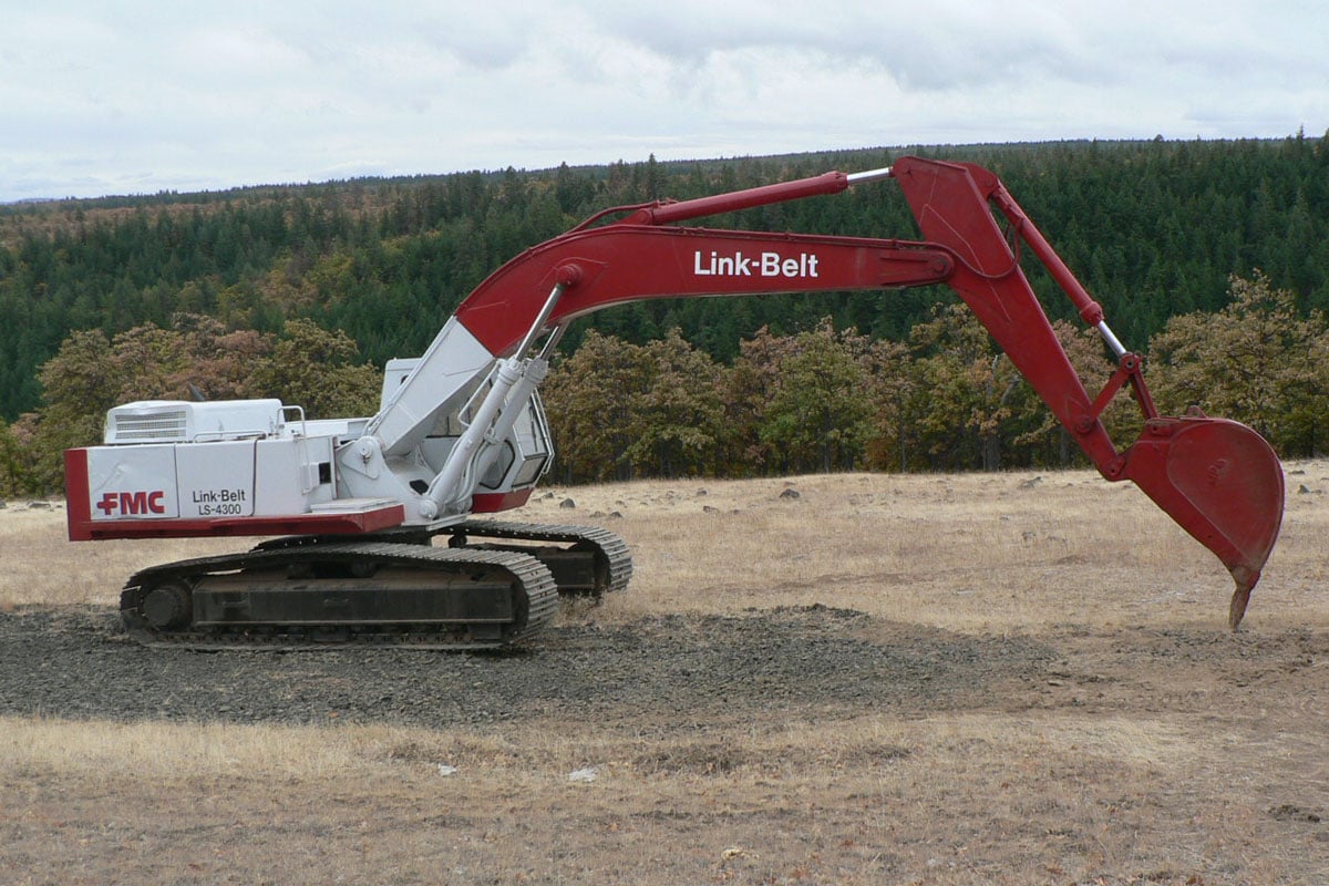 Link-Belt LS-4300 C II excavator specs & dimensions (1989
