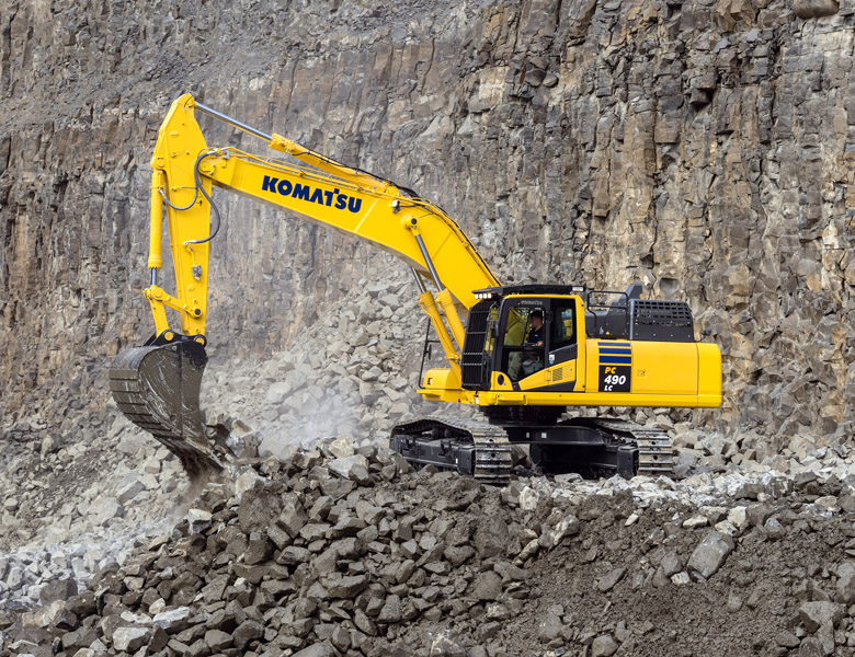 Komatsu PC490LC-11E0 excavator specs & dimensions (2021