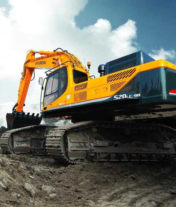 ESCAVATORE CINGOLATO A ROVESCIO MARCHIO Hyundai  modello 320 NCL-7A Crawler-excavators-r-520-lc-9-a-hyundai