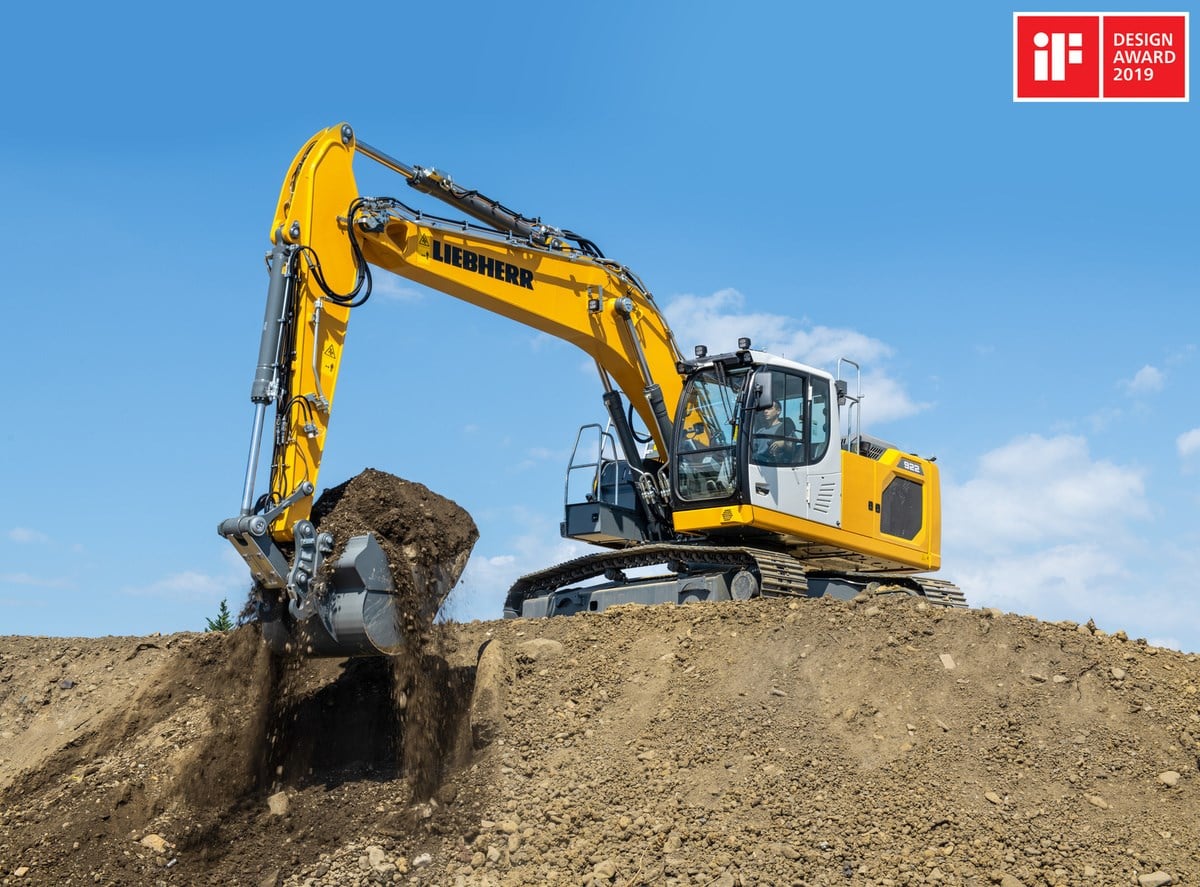 Liebherr R 922 Litronic excavator specs & dimensions (2019 - 2025