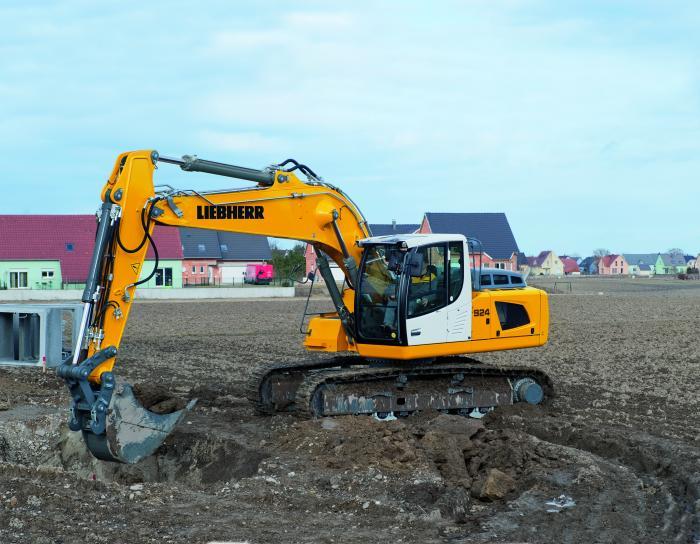 Liebherr R 924 excavator specs & dimensions (2012 - 2019