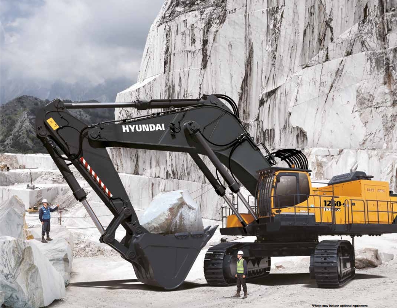 Hyundai R1250-9 excavator specs & dimensions (2019 - 2025