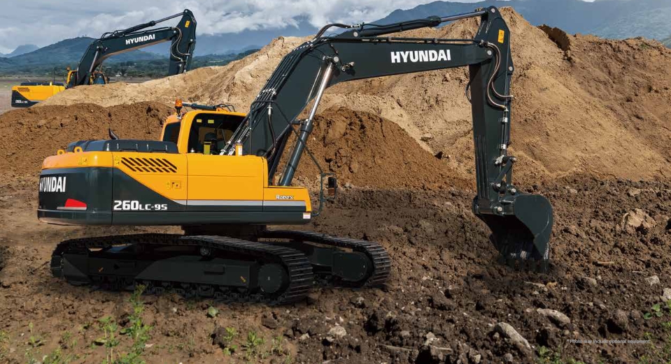 Hyundai R260LC-9S excavator specs & dimensions (2019 - 2025