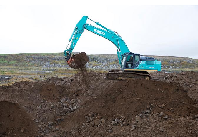 Kobelco SK 350 NLC 10E excavator specs & dimensions (2019 - 2021