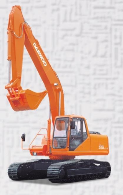 Doosan Solar 250 LC-V excavator specs (2000 - 2003
