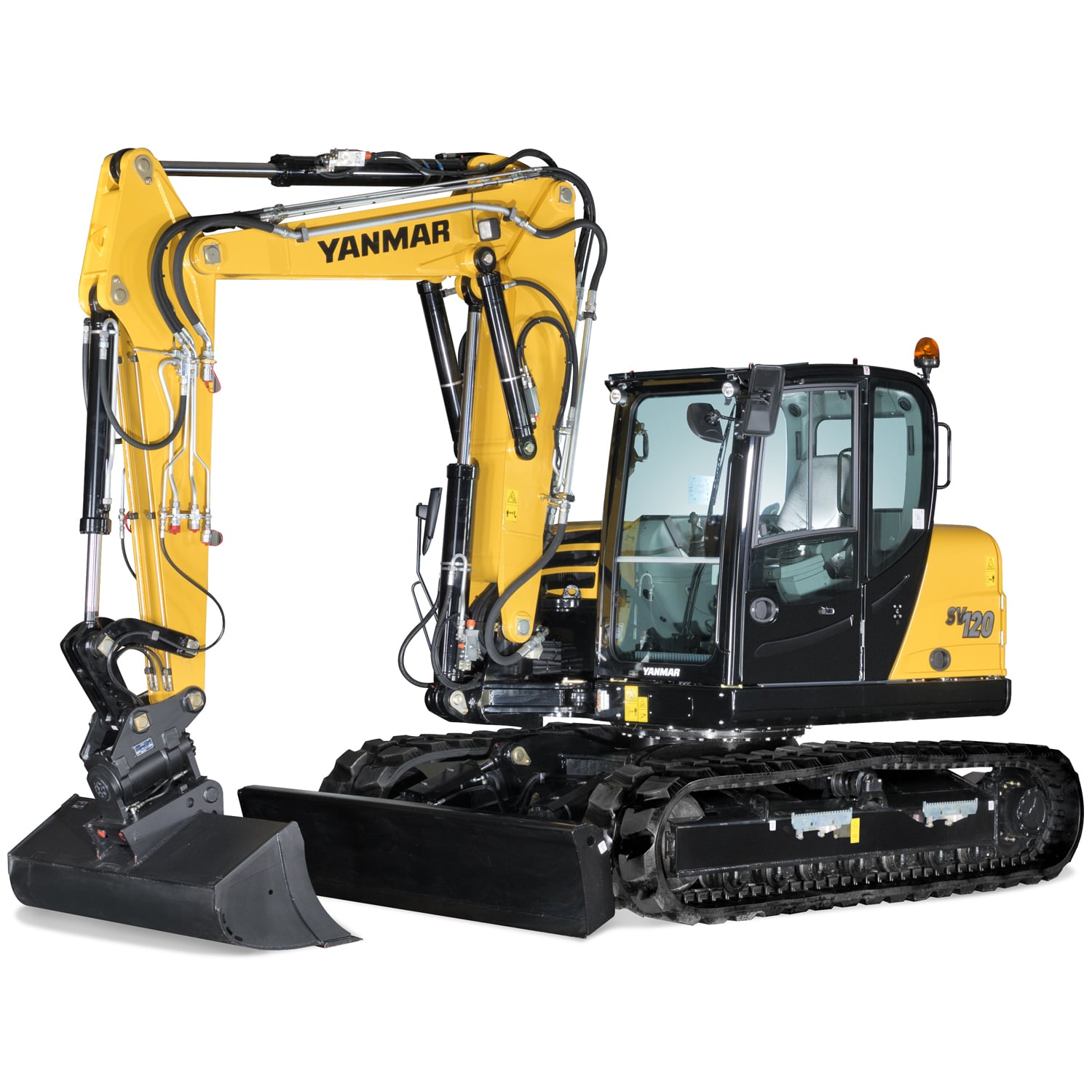 Yanmar SV 120 2PB excavator specs & dimensions (2016 - 2024