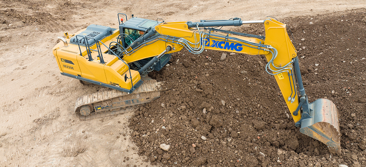 XCMG XE220E Double Boom excavator specs & dimensions (2025 - 2026