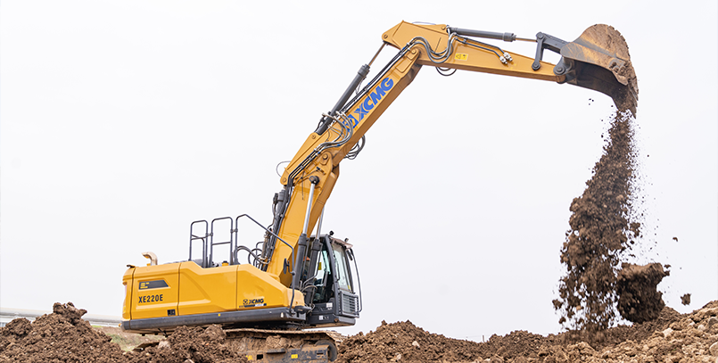 XCMG XE220E Double Boom excavator specs & dimensions (2025 - 2026