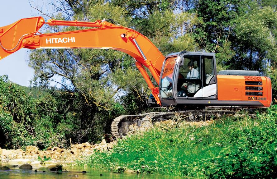 Hitachi ZX280LC-5G excavator specs & dimensions (2017 - 2025