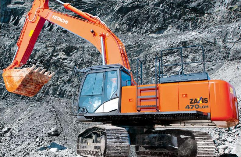 Hitachi ZX470LCH-5G excavator specs & dimensions (2013 - 2025